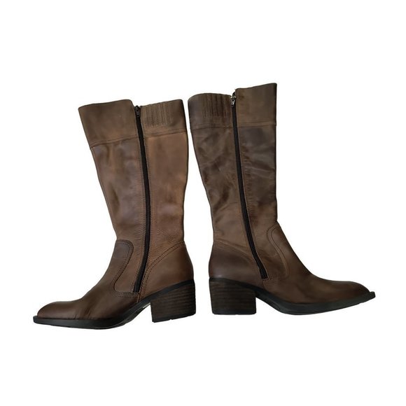 🎁 Born Fannar Leather Knee High Boot New‎ store display Woman's Size 7 - Picture 2 of 16